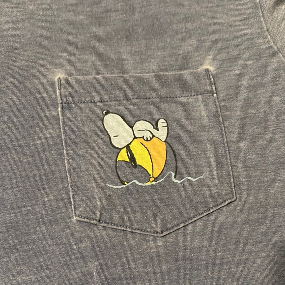 American Eagle Men's Blue Snoopy T-Shirt - Picture 2 of 4